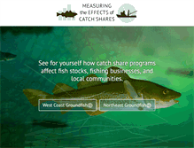 Tablet Screenshot of catchshareindicators.org